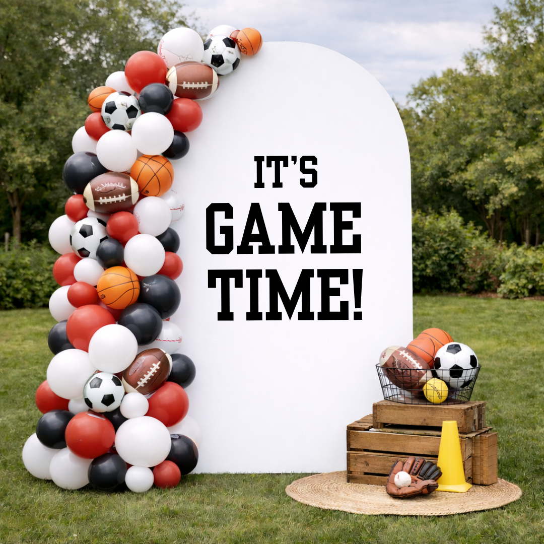 It's Game Time: Birthday Party Decal