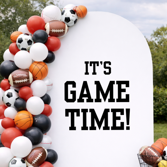 It's Game Time: Birthday Party Decal