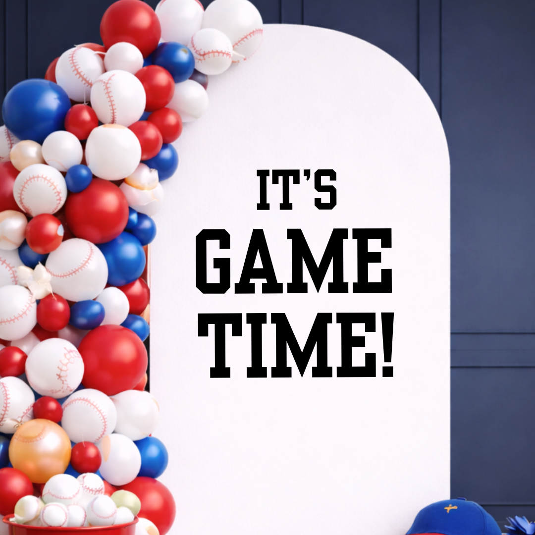 It's Game Time: Birthday Party Decal