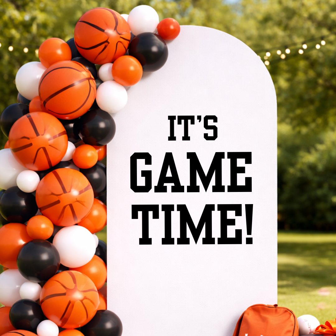 It's Game Time: Birthday Party Decal