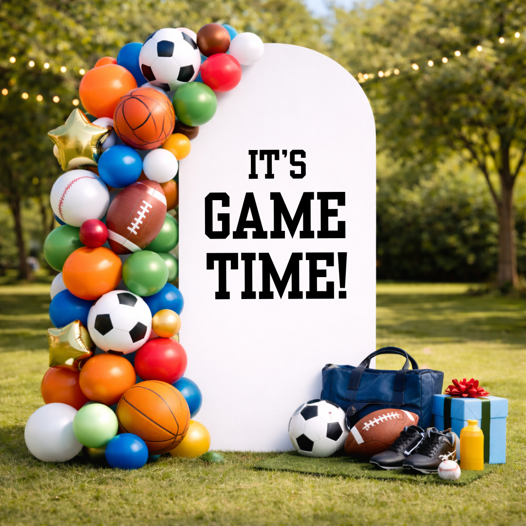 It's Game Time: Birthday Party Decal