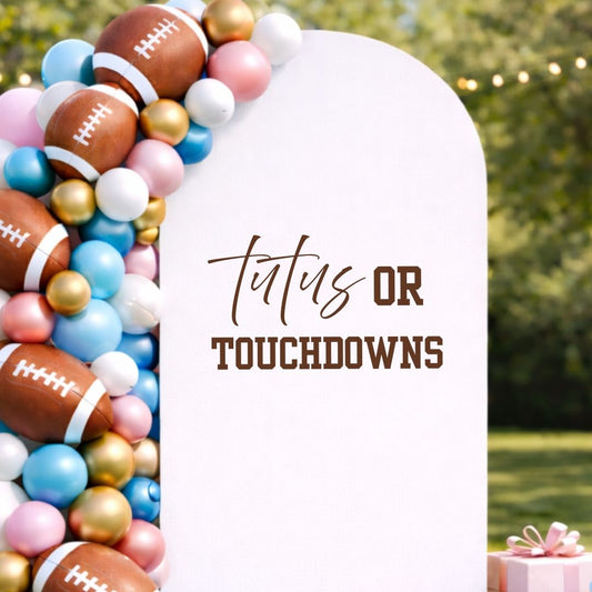 Tutus or Touchdowns: Gender Reveal Decal