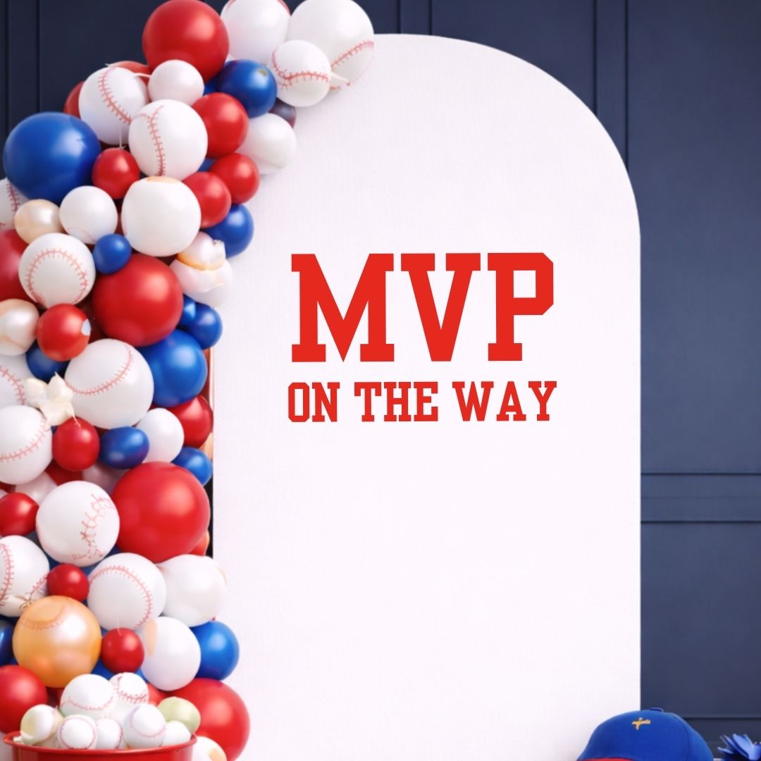 MVP is On the Way: Baby Shower Decal
