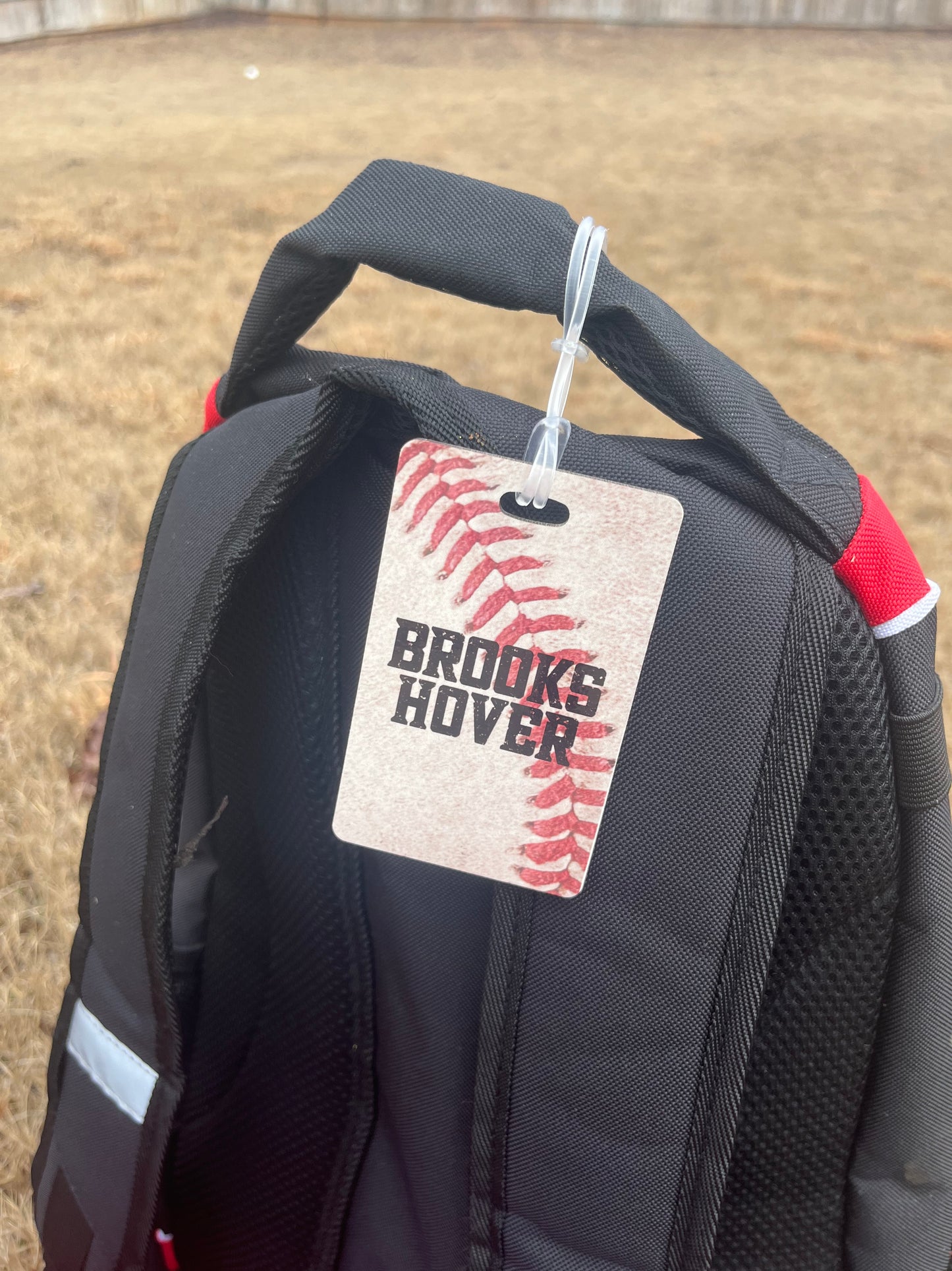 Custom Baseball Kid Bag Tag & Decal Bundle