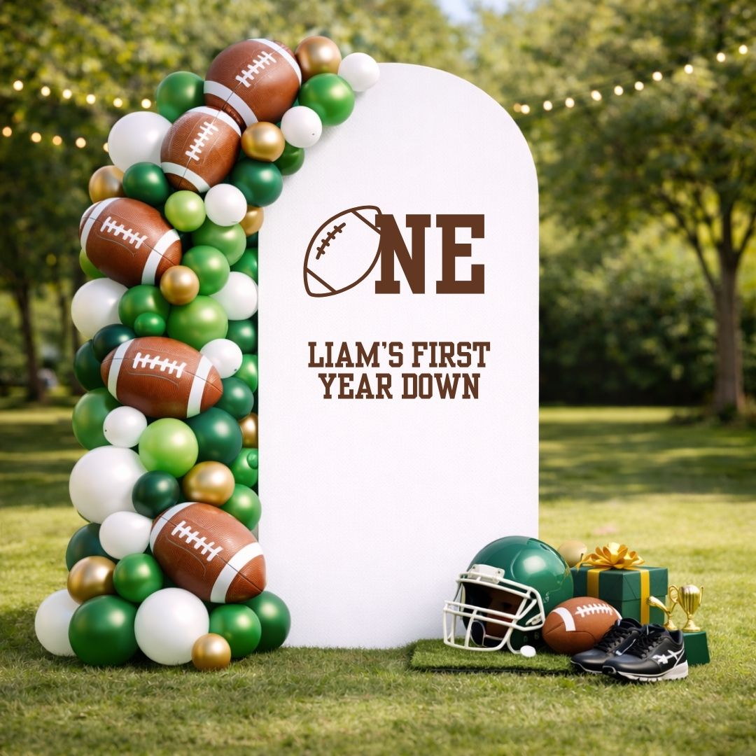 Custom First Year Down: Birthday Decal