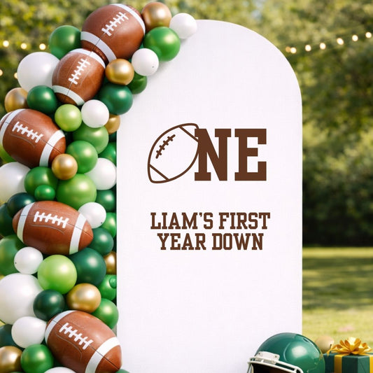 Custom First Year Down: Birthday Decal