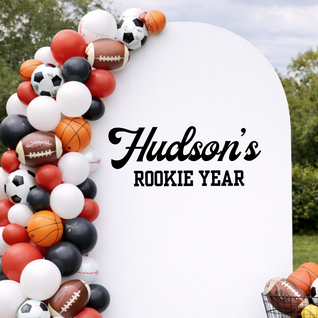 Custom Rookie Year: Birthday Party Decal