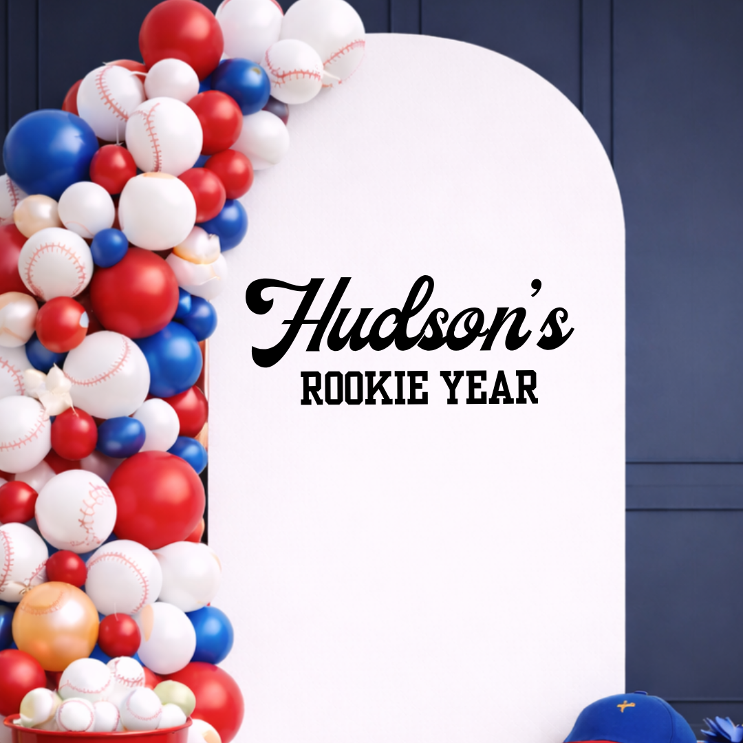 Custom Rookie Year: Birthday Party Decal