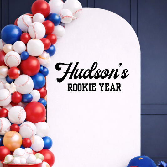 Custom Rookie Year: Birthday Party Decal