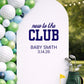 New to the Club: Baby Shower Decal