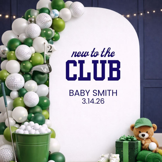 New to the Club: Baby Shower Decal