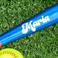 Retro Softball Name Decal