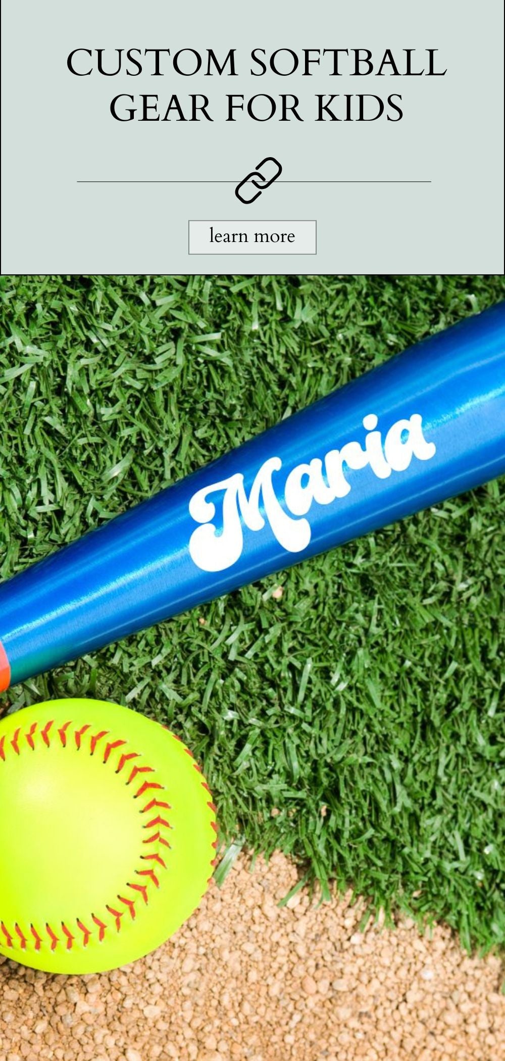 Retro Softball Name Decal