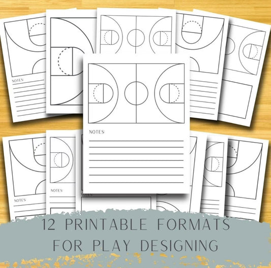 Basketball Printable Playbook Pages *Digital Download*