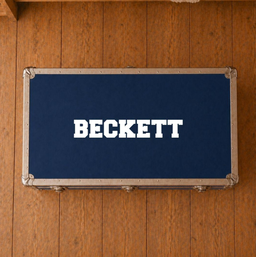 Custom Camp Trunk Name Decal