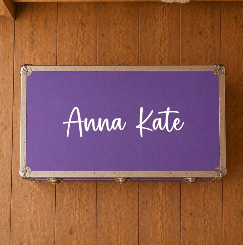 Custom Camp Trunk Name Decal