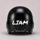 Custom Handwritten Baseball Helmet Name Decal