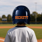 Custom Baseball Helmet Name Decal