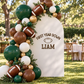First Year Down Football Theme: Birthday Decal