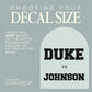 Custom Sports Water Bottle Name Decal - Team Gift Idea