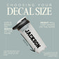 Custom Sports Water Bottle Name Decal - Team Gift Idea