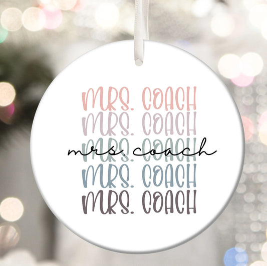 Mrs. Coach Ornament