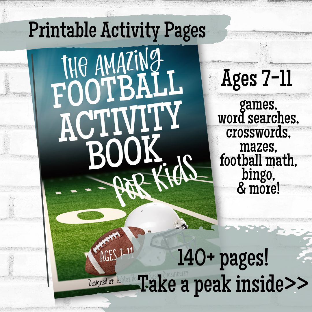 Printable Football Activity Book *Digital Download*