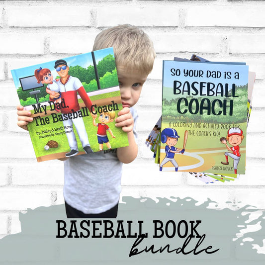 Baseball Coach’s Kid Book Bundle: 1 Children’s Book and 1 Coloring Book