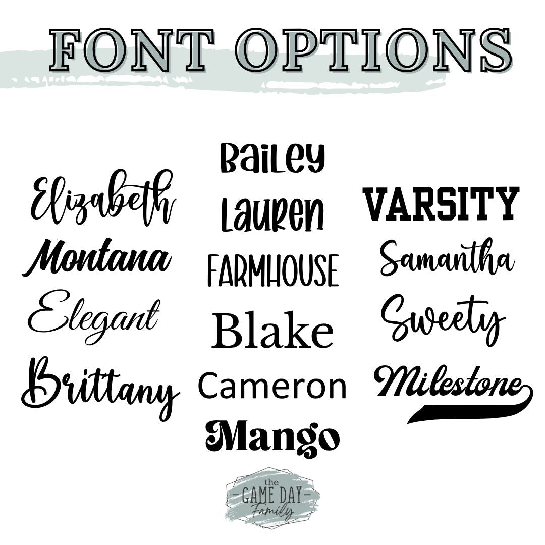 Custom Party Decal: Proof Provided After Purchase!