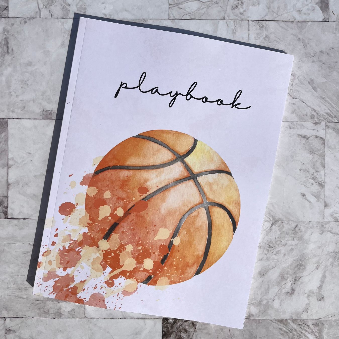 Basketball Play Designing Notebook: 126 Page Playbook with Basketball ...