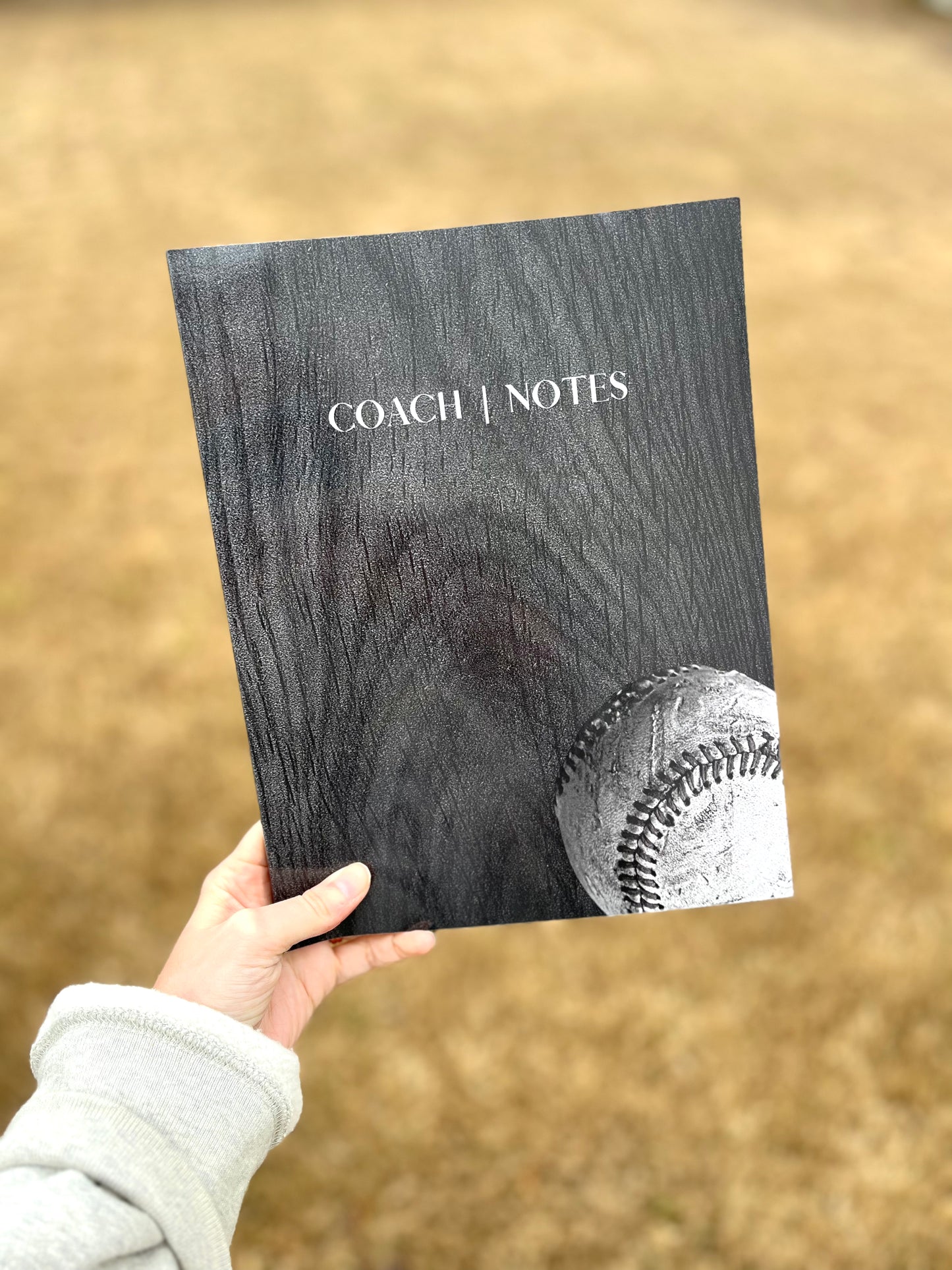Baseball Coach Notebook: 125 Page Playbook with Baseball Field Diagrams and Note-Taking Sections